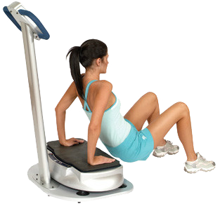 Stand, lean or lay on the K1 Total Body Vibration machine.